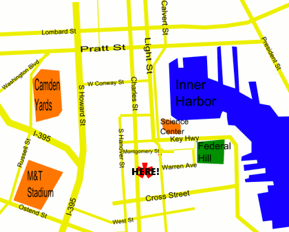 Map of area surrounding The Book Escape